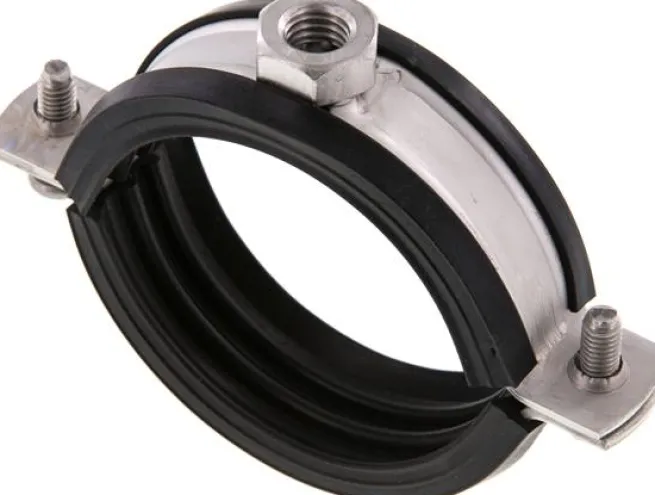 Rohrschelle, 64 - 67mm, 1.4404, mit Einlage, RS 67 G ES