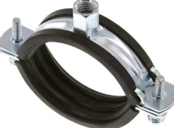 Rohrschelle 55 - 61mm,Stahl verzinkt mit Einlage, FISCHER