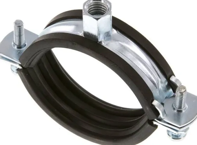 Rohrschelle 55 - 61mm,Stahl verzinkt mit Einlage, FISCHER