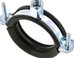 Rohrschelle 46 - 52mm,Stahl verzinkt mit Einlage, FISCHER