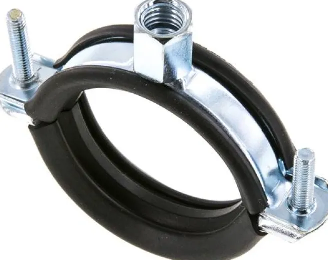 Rohrschelle 46 - 52mm,Stahl verzinkt mit Einlage, FISCHER