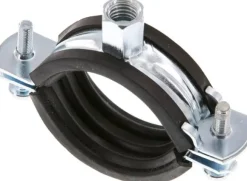 Rohrschelle 40 - 45mm,Stahl verzinkt mit Einlage, FISCHER