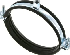 Rohrschelle 120 - 129mm,Stahl verzinkt mit Einlage, FISCHER