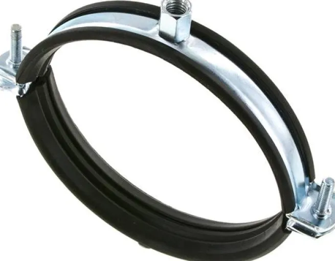 Rohrschelle 120 - 129mm,Stahl verzinkt mit Einlage, FISCHER