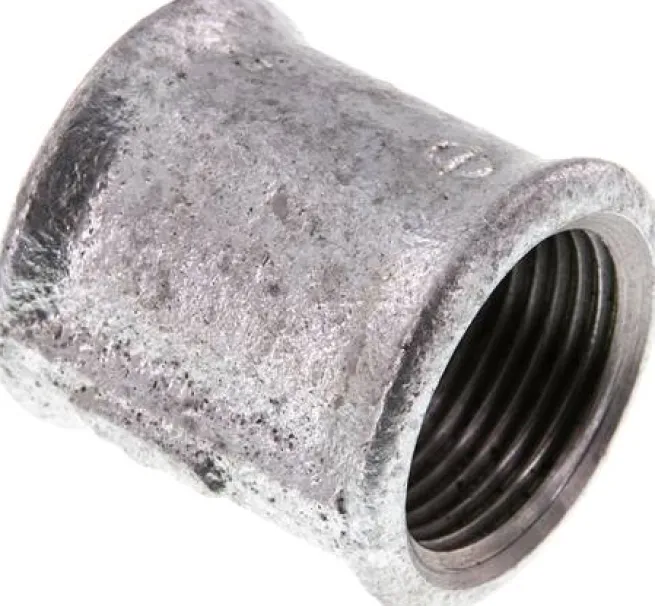 Rundmuffe Rp 1"-Rp 1", Temperguss verzinkt