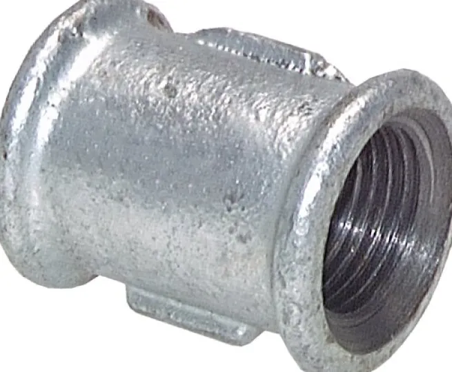 Rundmuffe Rp 1"-Rp 1", Temperguss verzinkt