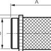 Saugkorb für Rückschlagventil G 1/2", 1.4301 / Nylon