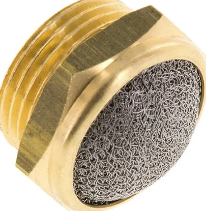 Schalldämpfer G 3/4", Drahtgewebe, Messing