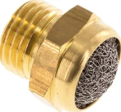 Schalldämpfer G 1/4", Drahtgewebe, Messing
