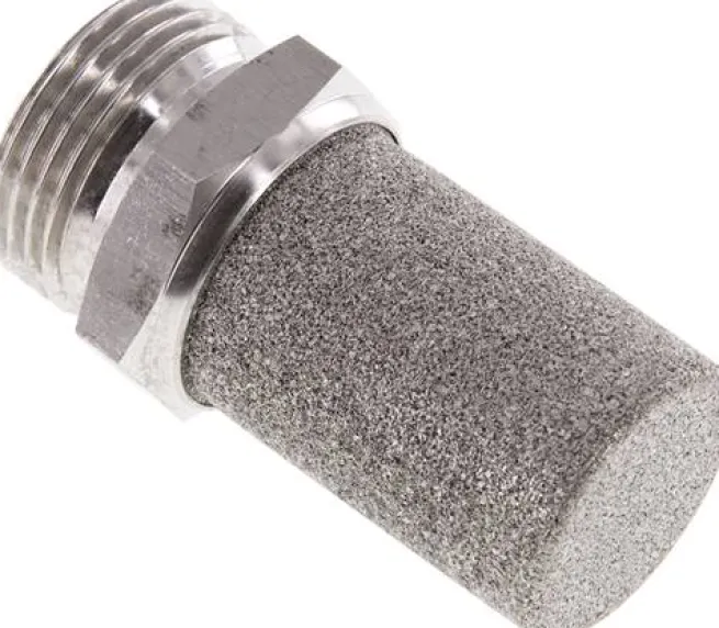 Schalldämpfer G 1", Edelstahl