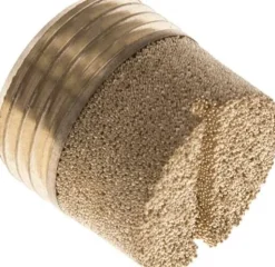 Schalldämpfer G 3/8", Sinterbronze, zylinderförmig