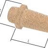 Schalldämpfer G 3/8", Sinterbronze, Sechskant