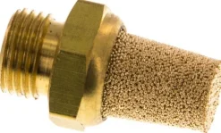 Schalldämpfer G 1/8", Sinterbronze, Messinggewinde