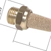 Schalldämpfer G 1/2", Sinterbronze, Messinggewinde