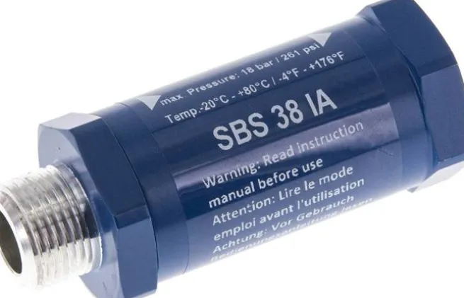 Schlauchbruchsicherung G 3/8" (Innengewinde / Außengewinde)