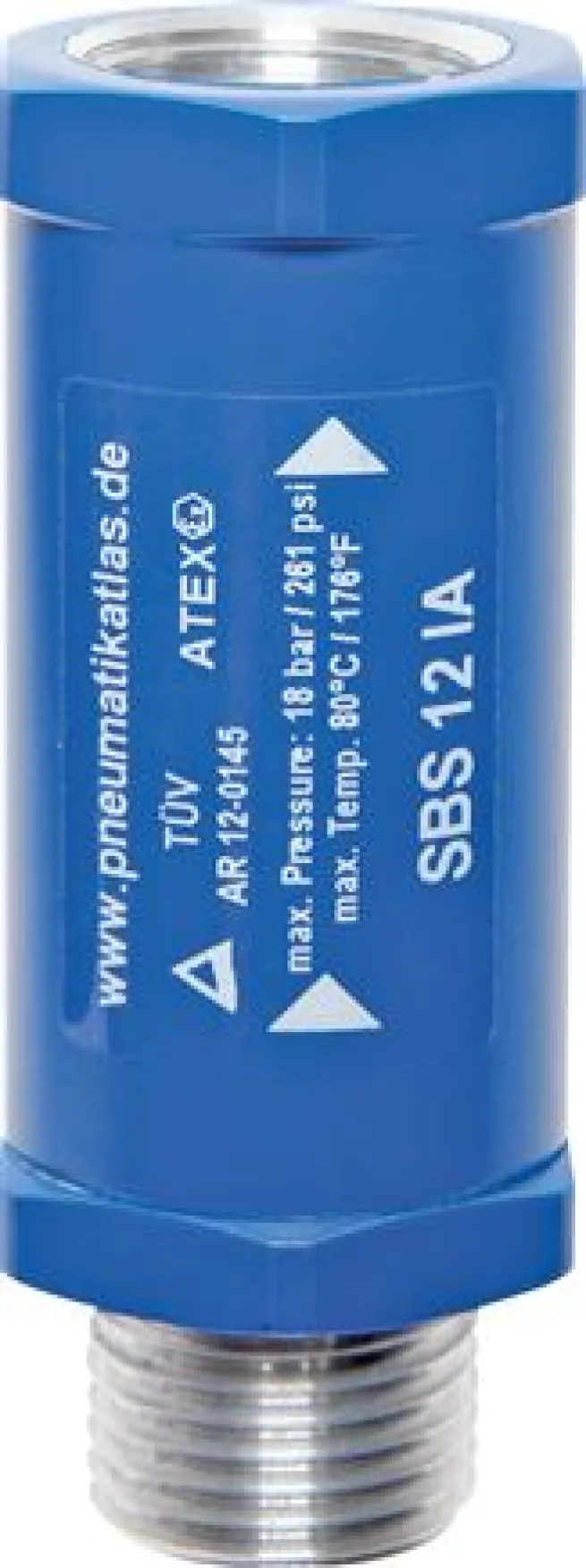 Schlauchbruchsicherung G 1/2" (Innengewinde / Außengewinde)