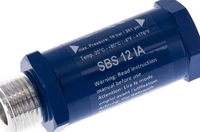 Schlauchbruchsicherung G 1/2" (Innengewinde / Außengewinde)