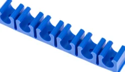 Schlauchklemmleiste, blau 6-fach für 11,6mm Schlauch