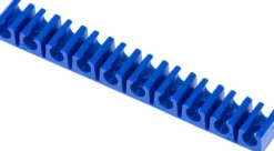 Schlauchklemmleiste, blau 10-fach für 6mm Schlauch