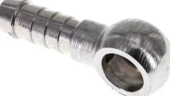 Schlauchnippel 10mm Ring, 7 - 8mm, Stahl verzinkt