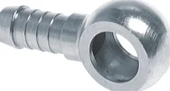 Schlauchnippel 10mm Ring, 7 - 8mm, Stahl verzinkt