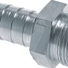 Schlauchnippel M 16x1,5 AG, 9 - 10mm, Stahl verzinkt