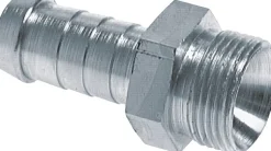 Schlauchnippel M 16x1,5 AG, 9 - 10mm, Stahl verzinkt