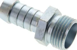 Schlauchnippel M 18 x 1,5 (12 L), 11 - 12mm, Stahl verzinkt