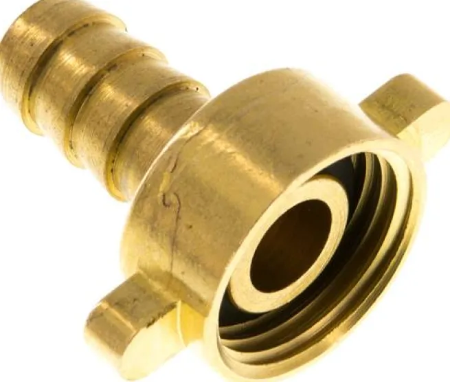 2/3-Schlauchtülle, mit Mutter G 1/2"-10mm, gerade