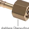 Schlauchtülle, mit Mutter G 1/2"-13 (1/2")mm, Messing