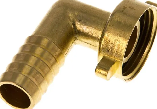 2/3-Schlauchtülle, mit Mutter G 1"-19 (3/4")mm, Winkel 90°