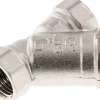 Schmutzfänger G 1/2", -0,99 bis 20bar, Messing vernickelt