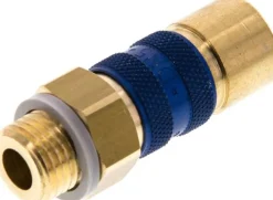 Schnellkupplung (NW5) G 1/4"(AG), blau, Sechseck SW10