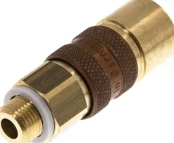 Schnellkupplung (NW5) G 1/8"(AG), braun, Dreieck 9,5 mm