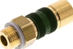 Schnellkupplung (NW5) G 1/4"(AG), grün, Kreis Ø 10,5 mm