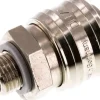 Schnellkupplung (NW7,2) G 1/4"(AG), Messing vernickelt, für Stecker beidseitig absperrend