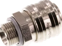 Schnellkupplung (NW7,2) G 3/8"(AG), Messing vernickelt
