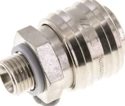 Schnellkupplung (NW7,2) G 1/4"(AG), Messing vernickelt, Dichtung FKM