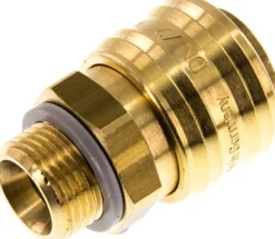Schnellkupplung (NW7,2) G 3/8"(AG), Messing, für Stecker beidseitig absperrend