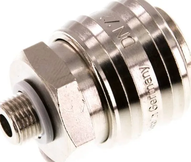 Schnellkupplung (NW7,2) G 1/8"(AG), Messing vernickelt