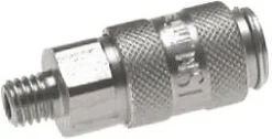 Schnellkupplung (NW2,7) G 1/8"(AG), Messing vernickelt