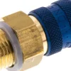 Schnellkupplung (NW5) G 1/4"(AG), Messing, blau
