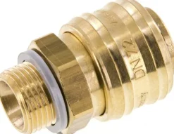 Schnellkupplung (NW7,2) G 3/8"(AG), Messing, mit FKM-Dichtungen
