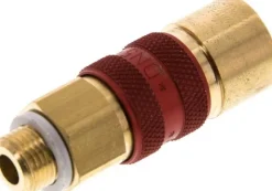 Schnellkupplung (NW5) G 1/8"(AG), rot, Achteck SW10