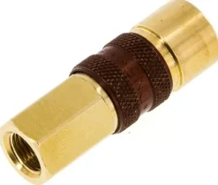 Schnellkupplung (NW5) G 1/8"(IG), braun, Dreieck 9,5 mm