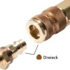 Schnellkupplung (NW7,2) G 1/4"(IG), braun, Dreieck 12,5 mm