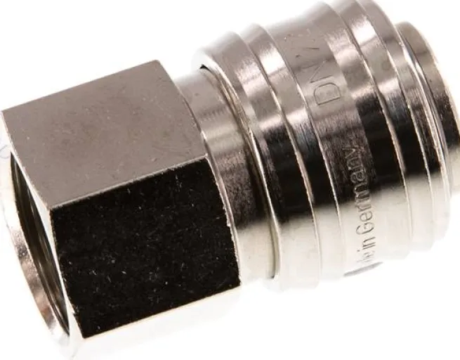 Schnellkupplung (NW7,2) G 1/2"(IG), Messing vernickelt