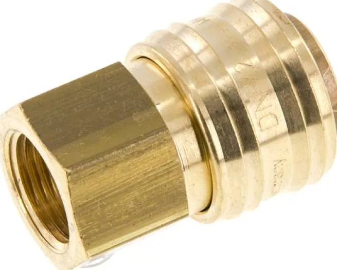 Schnellkupplung (NW7,2) G 3/8"(IG), Messing, mit FKM-Dichtungen