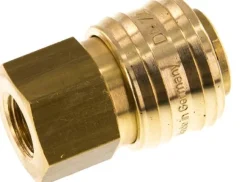 Schnellkupplung (NW7,2) G 1/4"(IG), Messing, für Stecker beidseitig absperrend