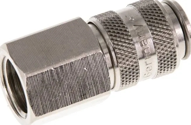 Schnellkupplung (NW5) G 1/4"(IG), Messing vernickelt